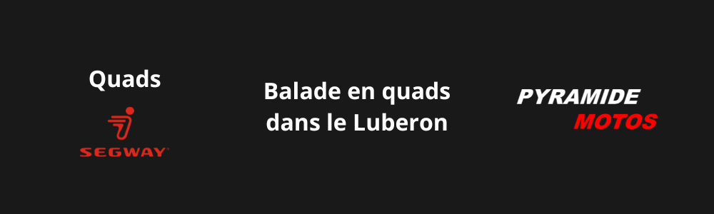 Découvrez les balades à faire en quads dans la région du Luberon. Le magasin Pyramide Motos, basé à l'isle-sur-la-sorgue, à 20 minutes d'Avignon, vous aide dans le choix du quad pour profiter du balade.