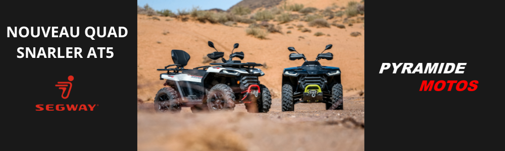 Nouveau quad SNARLER AT5 SEGWAY chez Pyramide Motos, concessions motos et quads à l'isle-sur-la-sorgue, dans le Vaucluse, à 20 d'Avignon